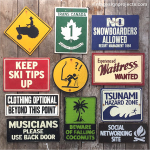 Handmade Vintage Classic Signs Collection