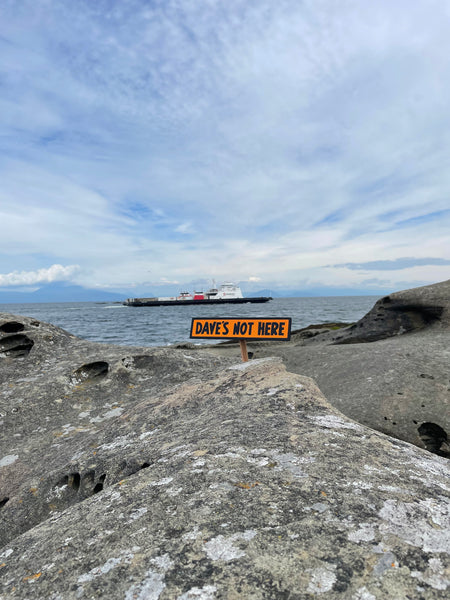 Dave's Not Here Sign | Handmade | Cheech and Chong Inspired | Pro Cannabis | Pro Weed | Marijuana | Quirky