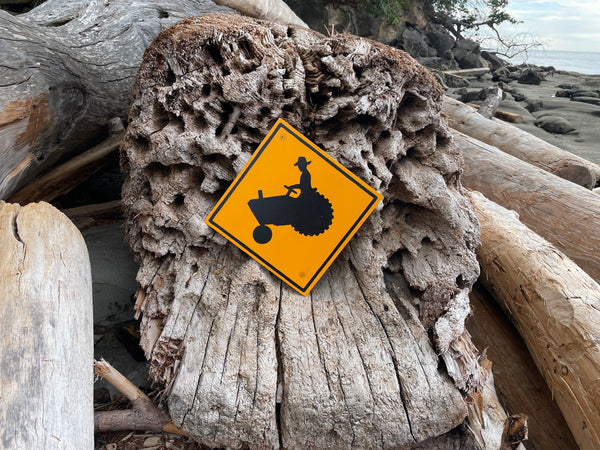 Tractor Crossing Sign | Handmade | Agricultural Highway Road Sign | Farm Equipment Crossing Sign | Farm Machinery