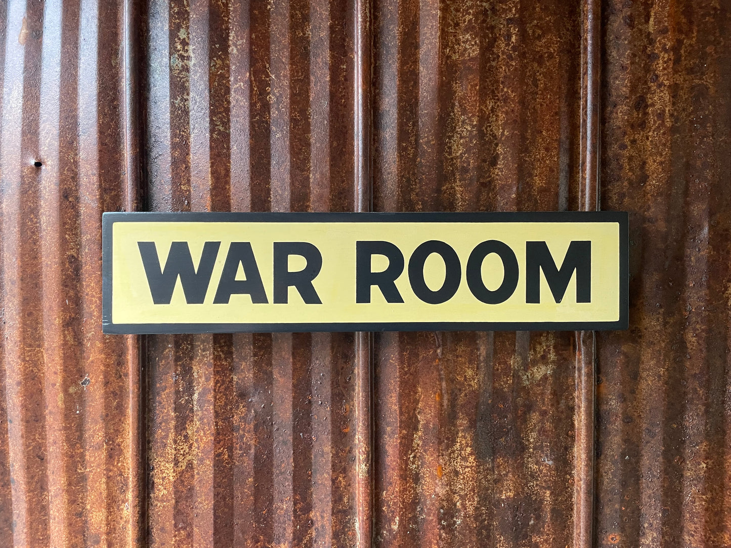 War Room Sign | Handmade | Funny Office Door Sign | Bathroom | Meeting Room | Boss | Military | Political