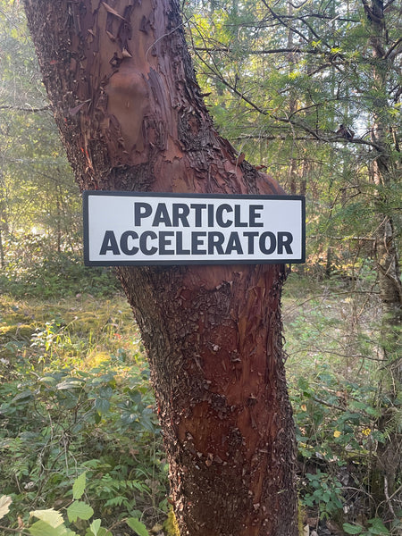 Particle Accelerator Sign | Handmade | Funny Door Sign | Science Themed Room Decor | Sci Fi  | Atomic | Nerd | Geek