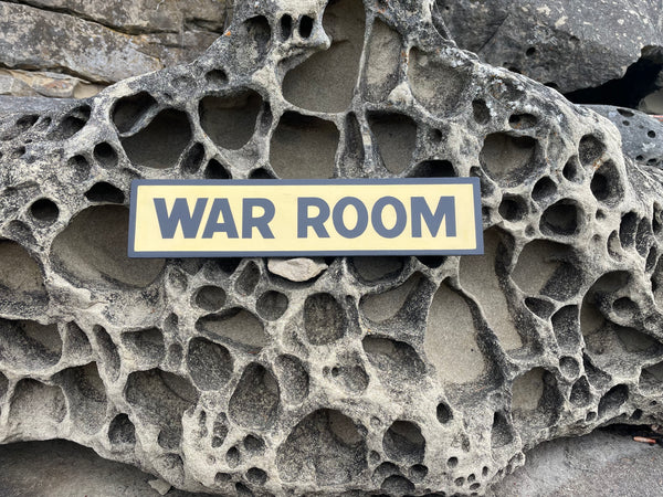 War Room Sign | Handmade | Funny Office Door Sign | Bathroom | Meeting Room | Boss | Military | Political