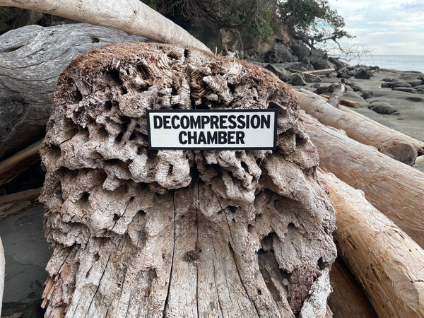 Decompression Chamber Sign | Handmade | Funny Dive Shop Sign | Scuba diver | Sauna | Chill Out Area