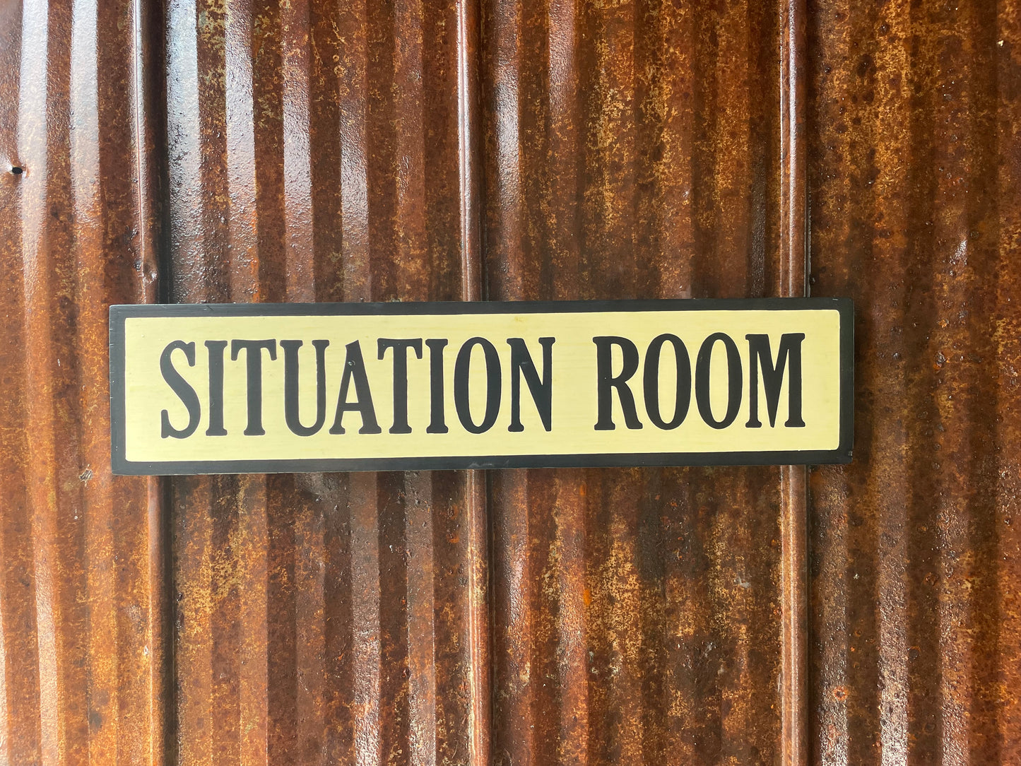 Situation Room Sign | Handmade | Funny Office and Meeting Room Sign | Conference Room | Bathroom Door | Political