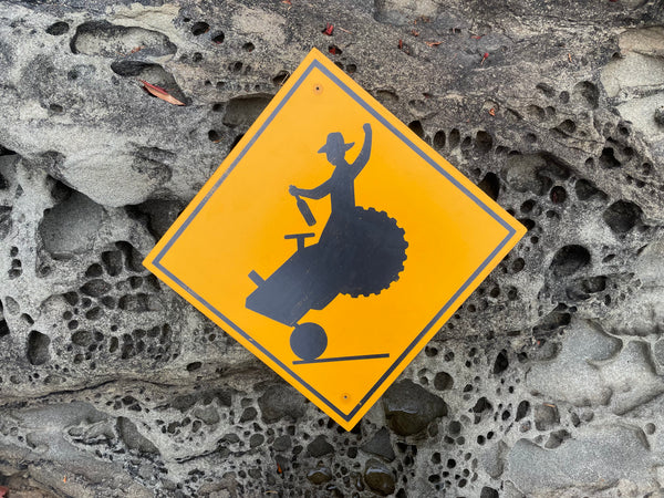 Cowboy "Bucking Bronco" Tractor Sign | Handmade | Funny Crossing Sign | Rodeo | Country and Western | Highway Road Sign