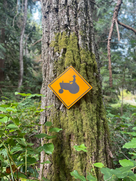 Tractor Crossing Sign | Handmade | Agricultural Highway Road Sign | Farm Equipment Crossing Sign | Farm Machinery