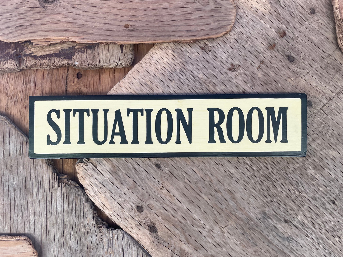 Situation Room Sign | Handmade | Funny Office and Meeting Room Sign | Conference Room | Bathroom Door | Political