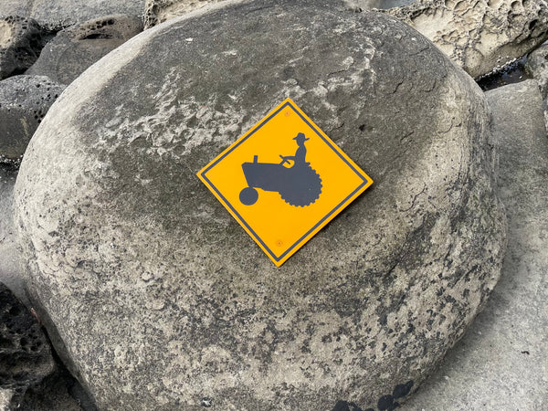 Tractor Crossing Sign | Handmade | Agricultural Highway Road Sign | Farm Equipment Crossing Sign | Farm Machinery