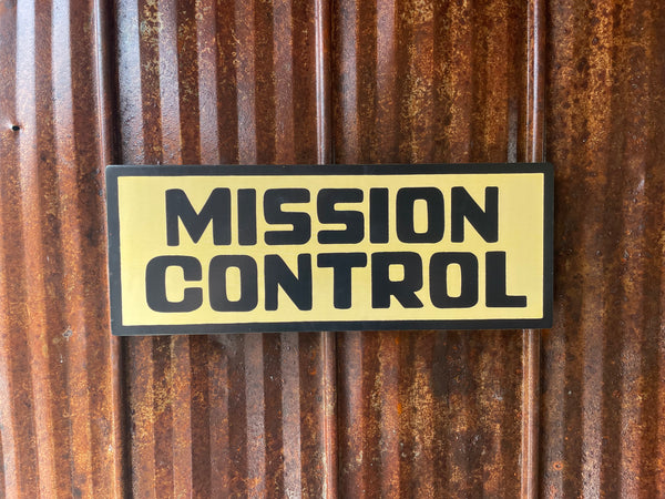 Mission Control Sign | Handmade | Funny Meeting Room and Office Door Sign | Bathroom | Space Theme Decor | Conference Room Door