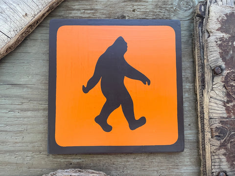SASQUATCH | BIGFOOT Pictogram/Symbol/Icon Sign | Handmade | National Park Style | Retro Camping Aesthetic | Vintage Color Palette | 20 of 25