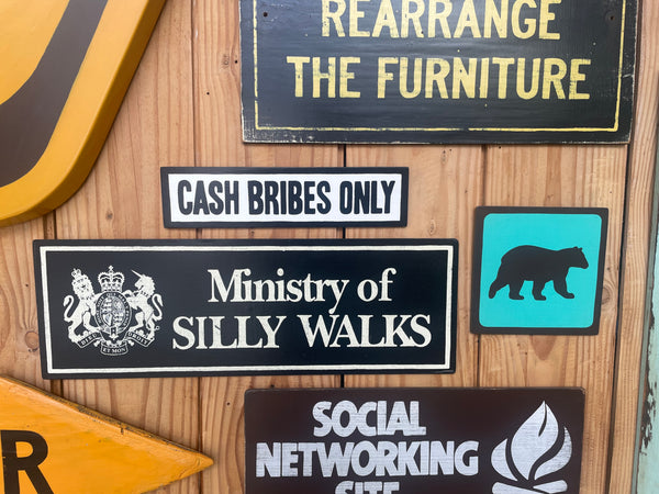 Cash Bribes Only Sign | Handmade Funny Sign | The Simpsons | Pop Culture | Comic Book Store