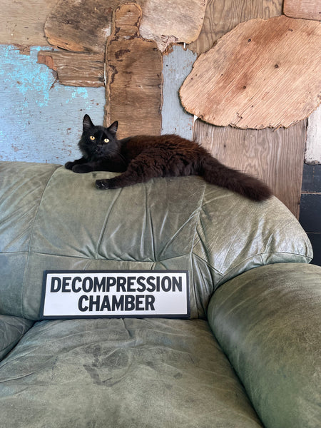 Decompression Chamber Sign | Handmade | Funny Dive Shop Sign | Scuba diver | Sauna | Chill Out Area