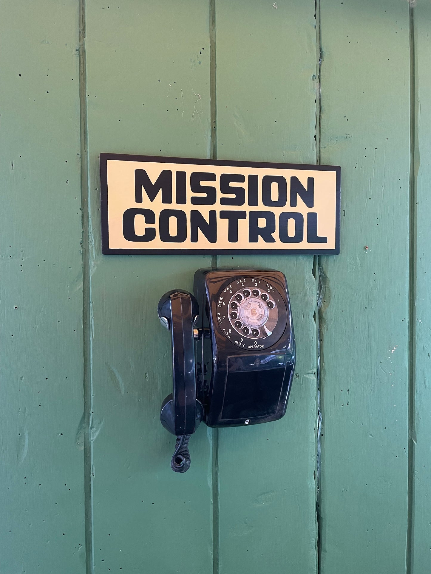 Mission Control Sign | Handmade | Funny Meeting Room and Office Door Sign | Bathroom | Space Theme Decor | Conference Room Door