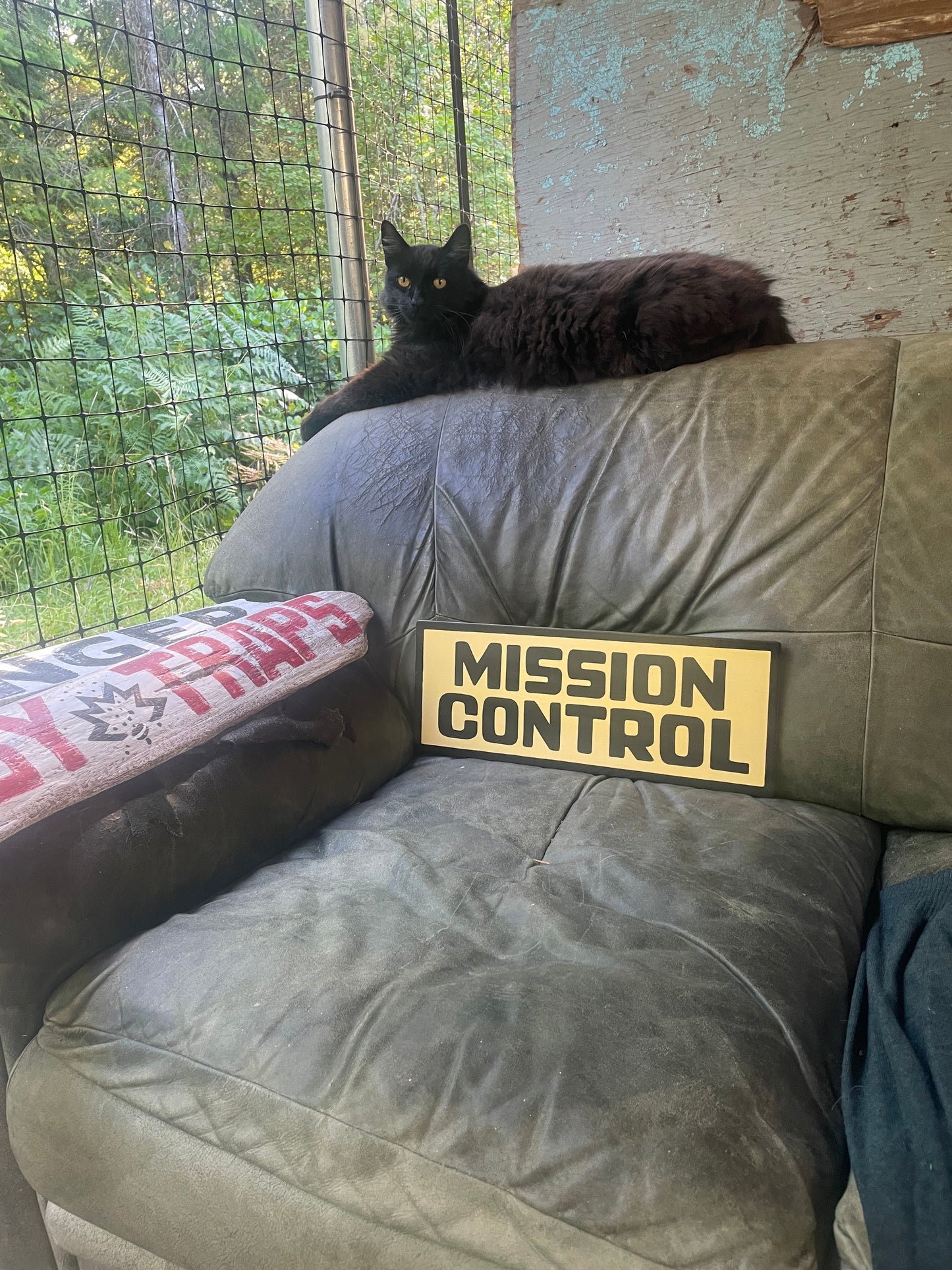 Mission Control Sign | Handmade | Funny Meeting Room and Office Door Sign | Bathroom | Space Theme Decor | Conference Room Door