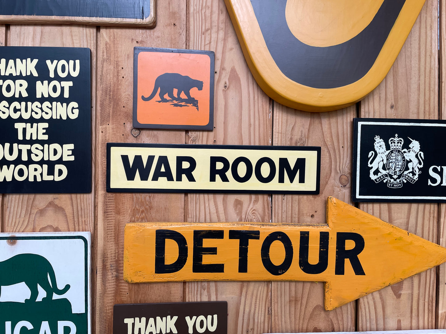 War Room Sign | Handmade | Funny Office Door Sign | Bathroom | Meeting Room | Boss | Military | Political