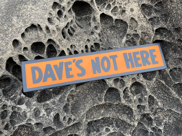 Dave's Not Here Sign | Handmade | Cheech and Chong Inspired | Pro Cannabis | Pro Weed | Marijuana | Quirky
