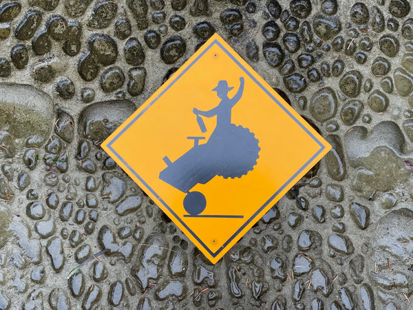 Cowboy "Bucking Bronco" Tractor Sign | Handmade | Funny Crossing Sign | Rodeo | Country and Western | Highway Road Sign