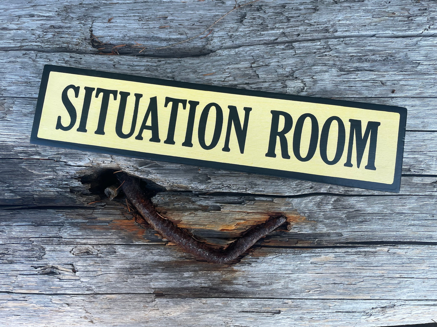 Situation Room Sign | Handmade | Funny Office and Meeting Room Sign | Conference Room | Bathroom Door | Political