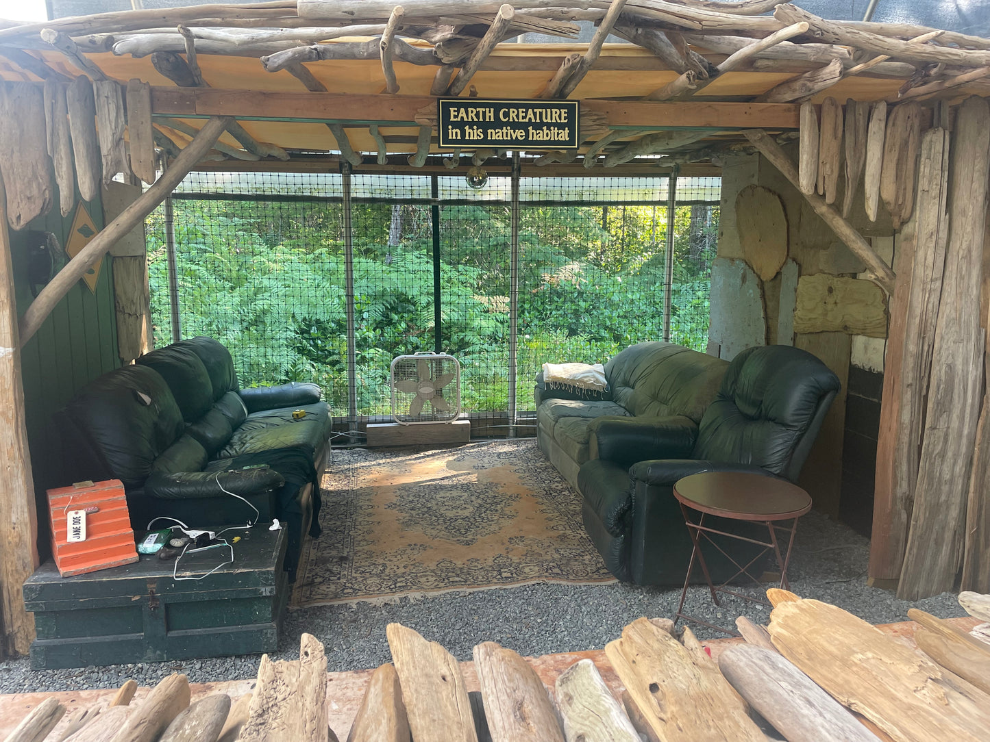 Earth Creature in His Natural Habitat Sign | Handmade | The Twilight Zone | TV Prop Replica | Retro Sci-Fi Theme | Science Fiction Décor