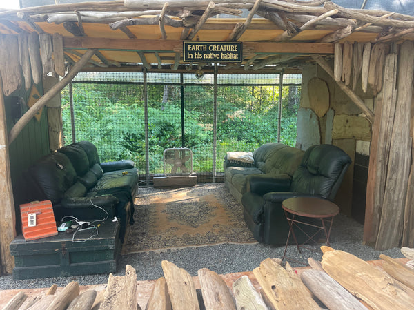 Earth Creature in His Natural Habitat Sign | Handmade | The Twilight Zone | TV Prop Replica | Retro Sci-Fi Theme | Science Fiction Décor