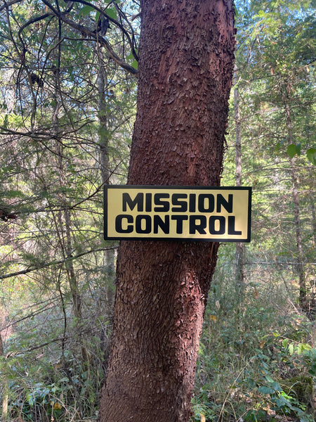 Mission Control Sign | Handmade | Funny Meeting Room and Office Door Sign | Bathroom | Space Theme Decor | Conference Room Door