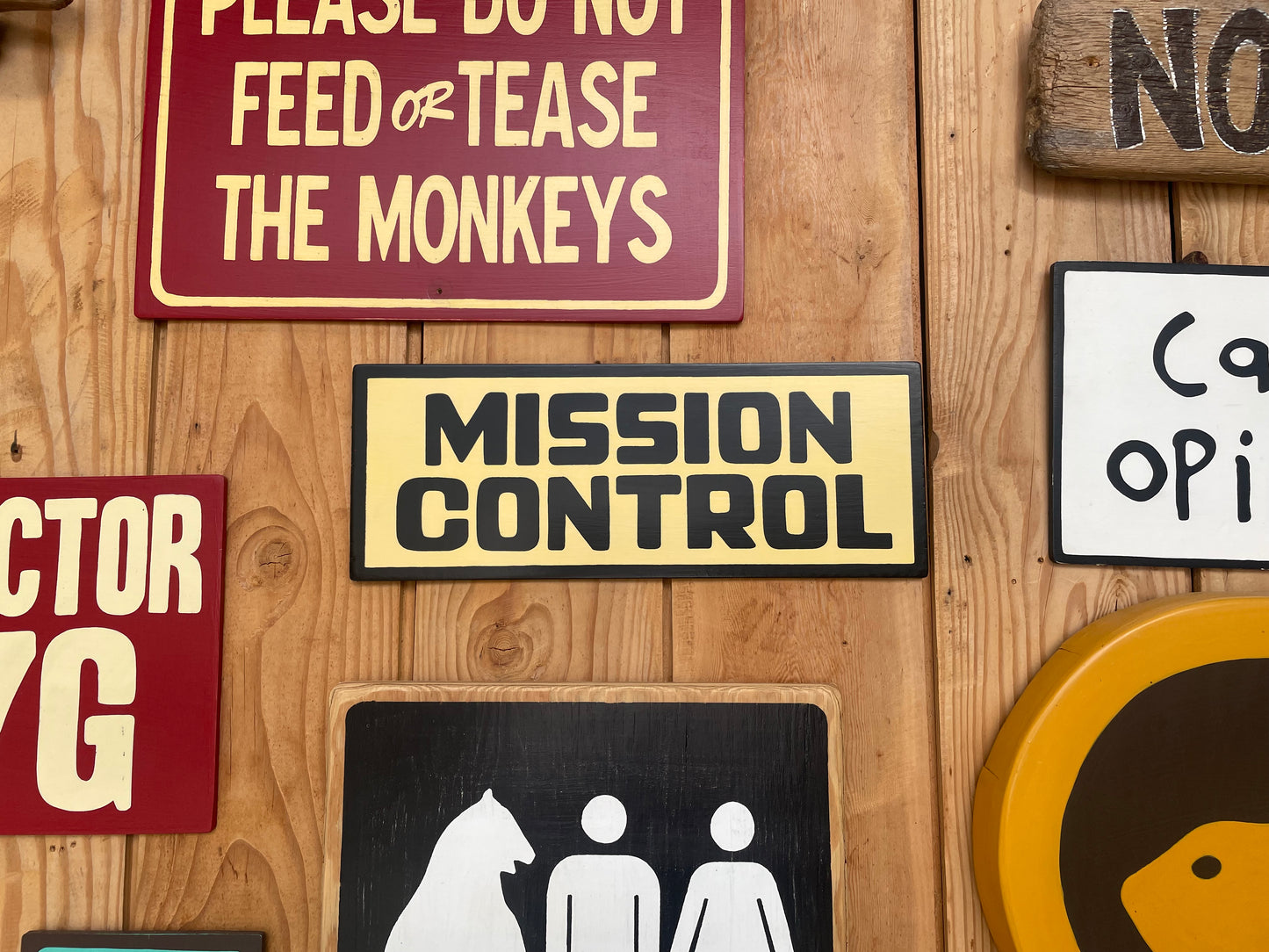 Mission Control Sign | Handmade | Funny Meeting Room and Office Door Sign | Bathroom | Space Theme Decor | Conference Room Door