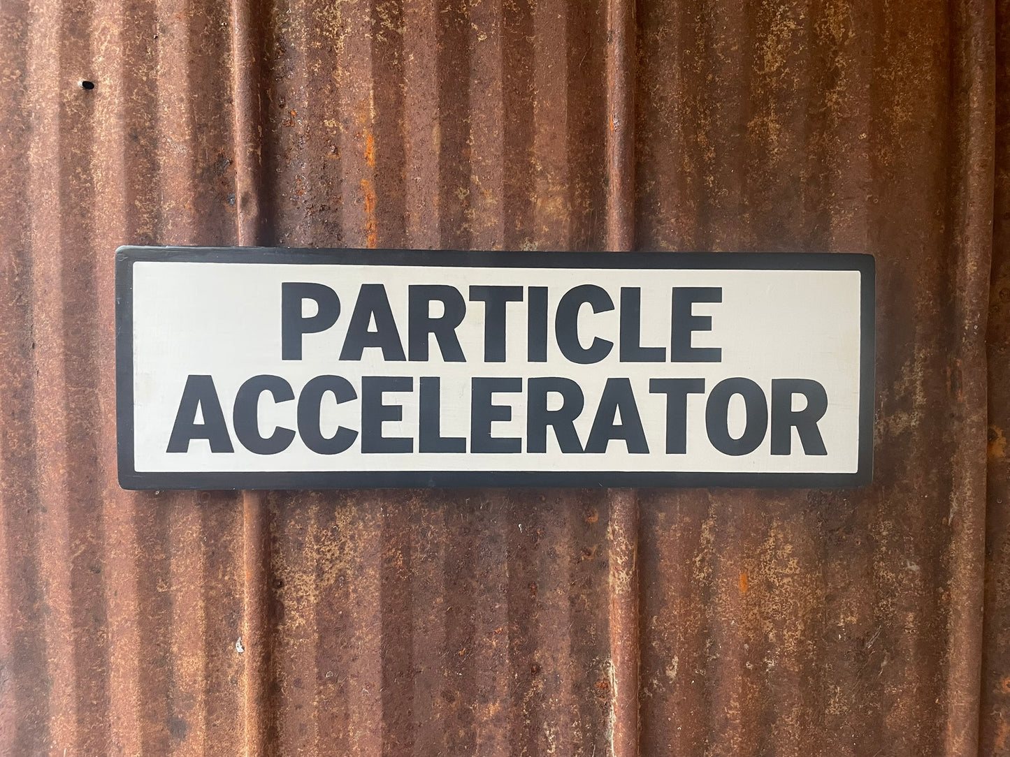 Particle Accelerator Sign | Handmade | Funny Door Sign | Science Themed Room Decor | Sci Fi  | Atomic | Nerd | Geek