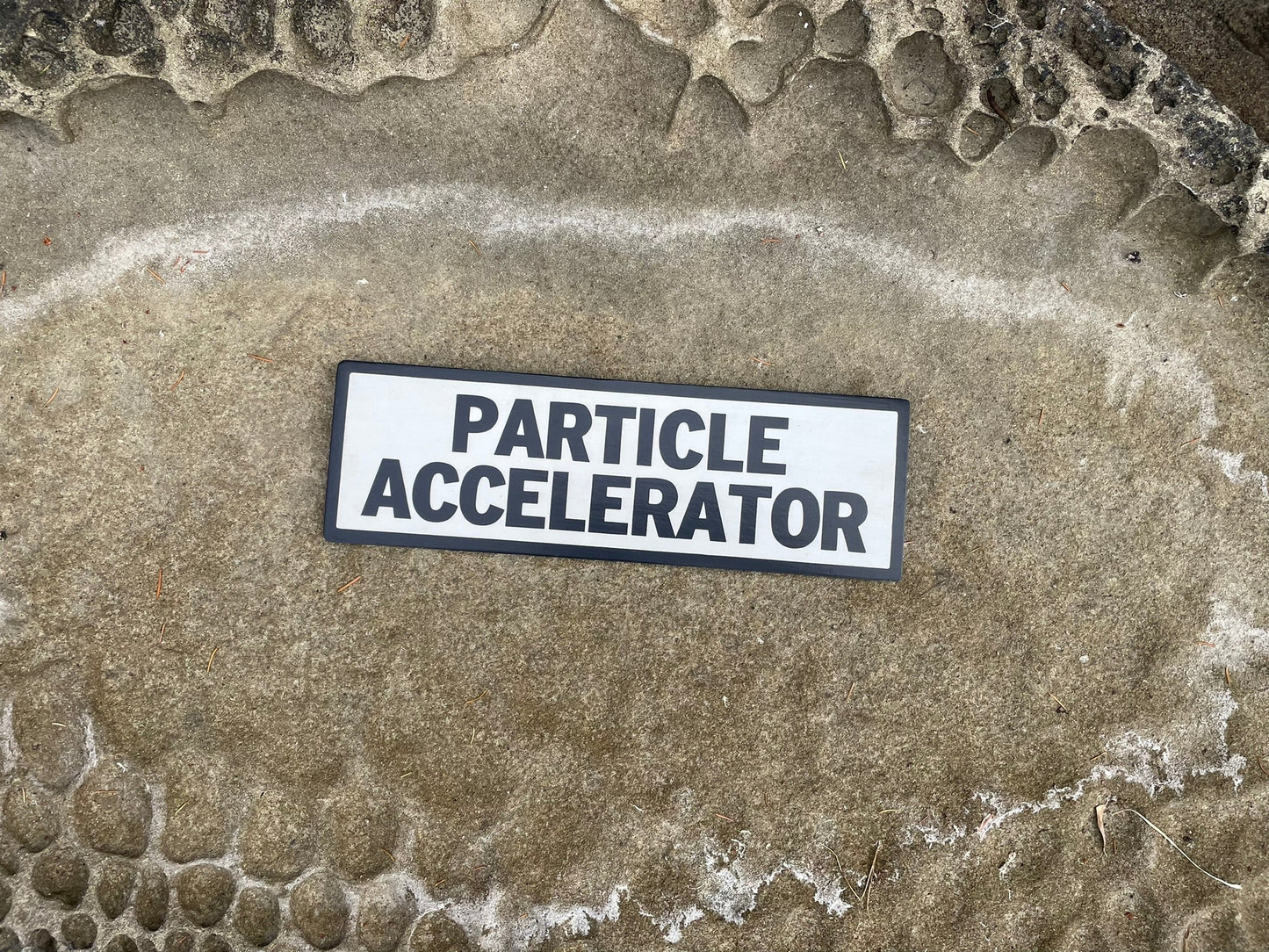 Particle Accelerator Sign | Handmade | Funny Door Sign | Science Themed Room Decor | Sci Fi  | Atomic | Nerd | Geek