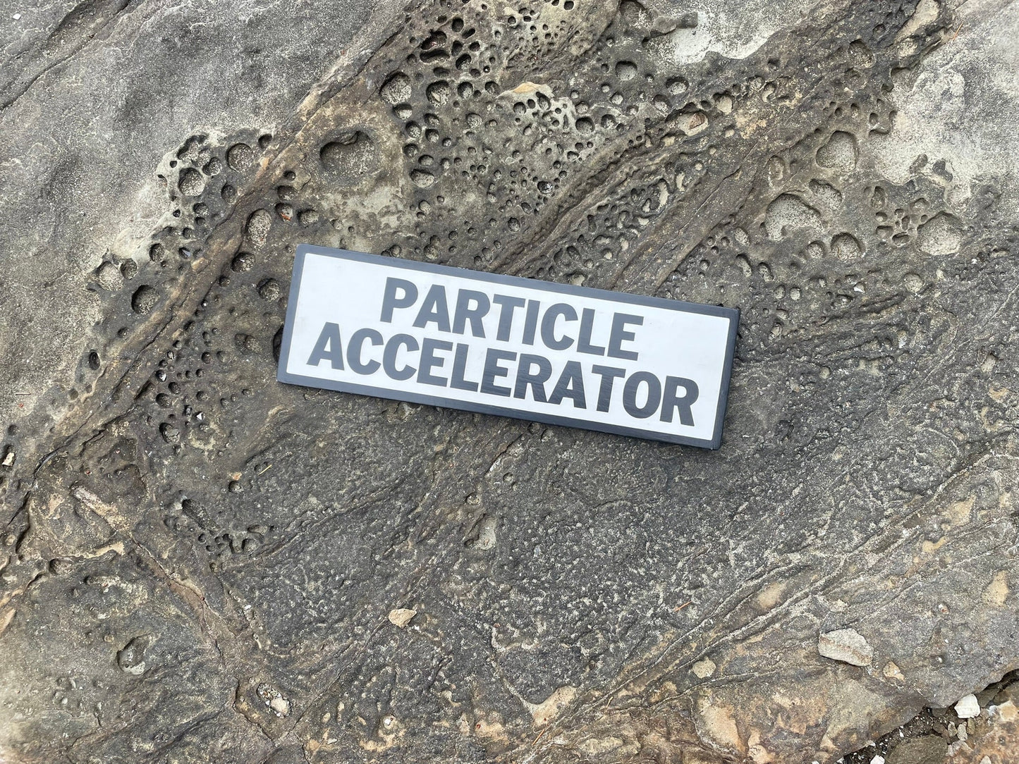 Particle Accelerator Sign | Handmade | Funny Door Sign | Science Themed Room Decor | Sci Fi  | Atomic | Nerd | Geek
