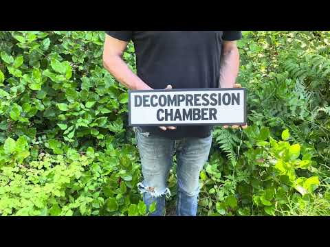 Decompression Chamber Sign | Handmade | Funny Dive Shop Sign | Scuba diver | Sauna | Chill Out Area