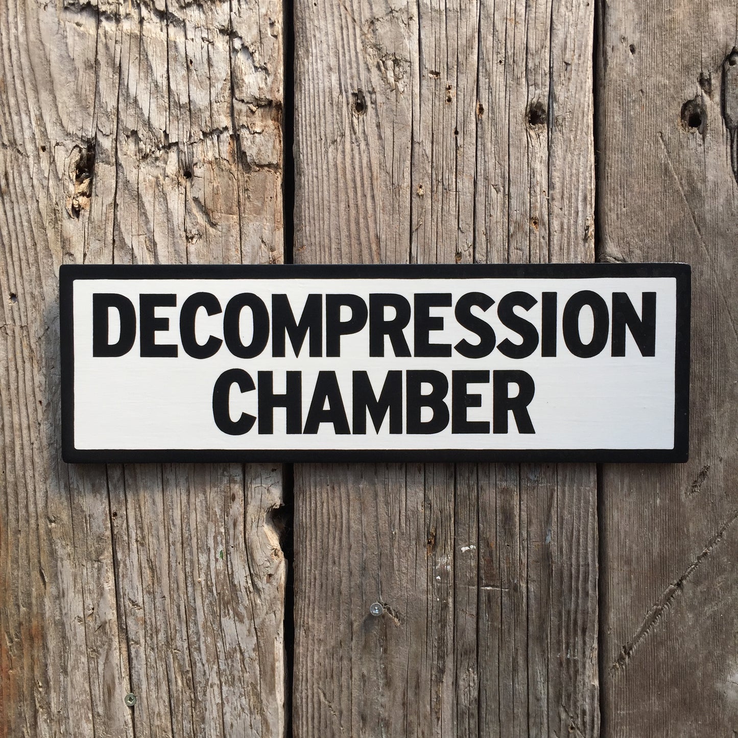 Decompression Chamber Sign | Handmade | Funny Dive Shop Sign | Scuba diver | Sauna | Chill Out Area