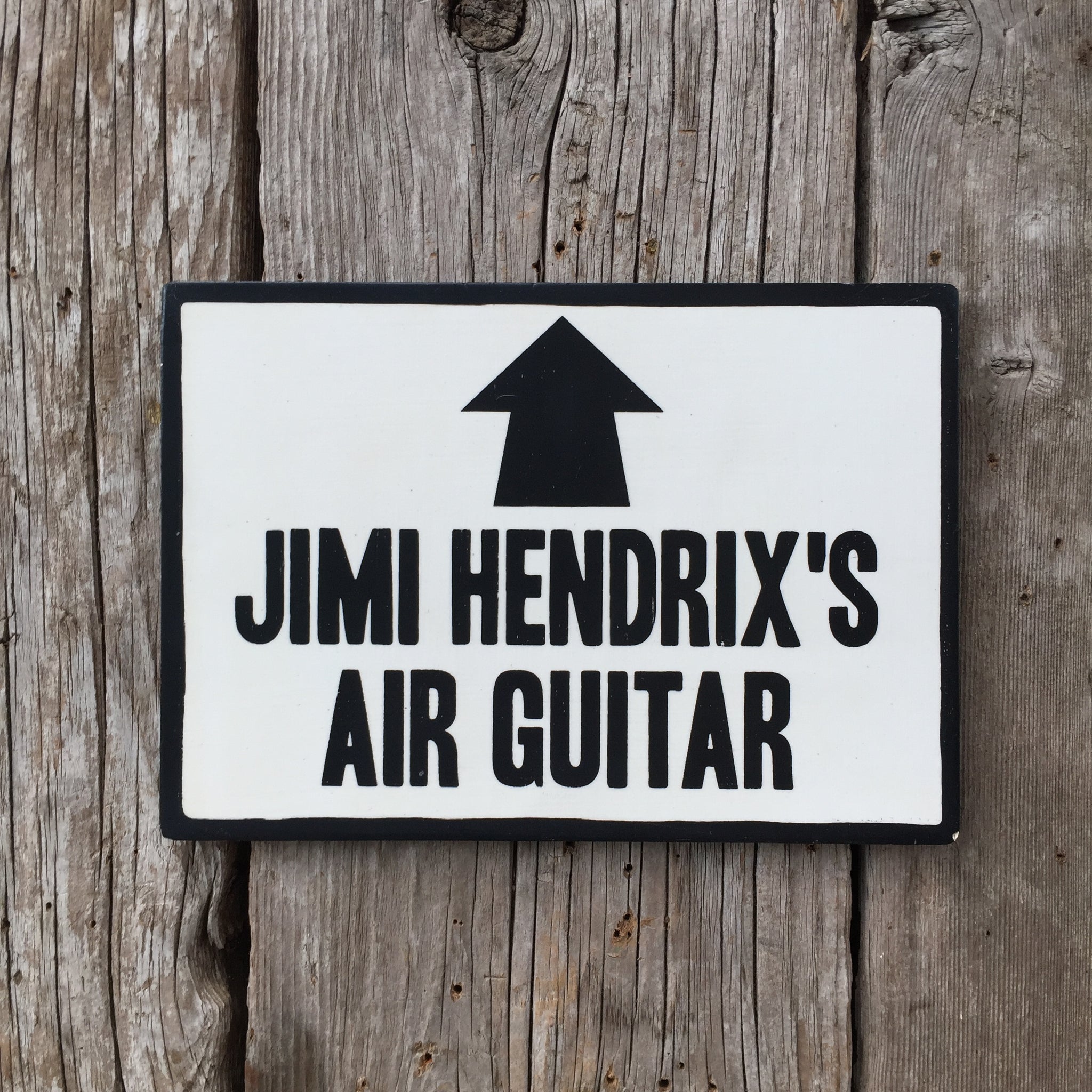 Handmade Jimi Hendrix's Air Guitar Music Sign