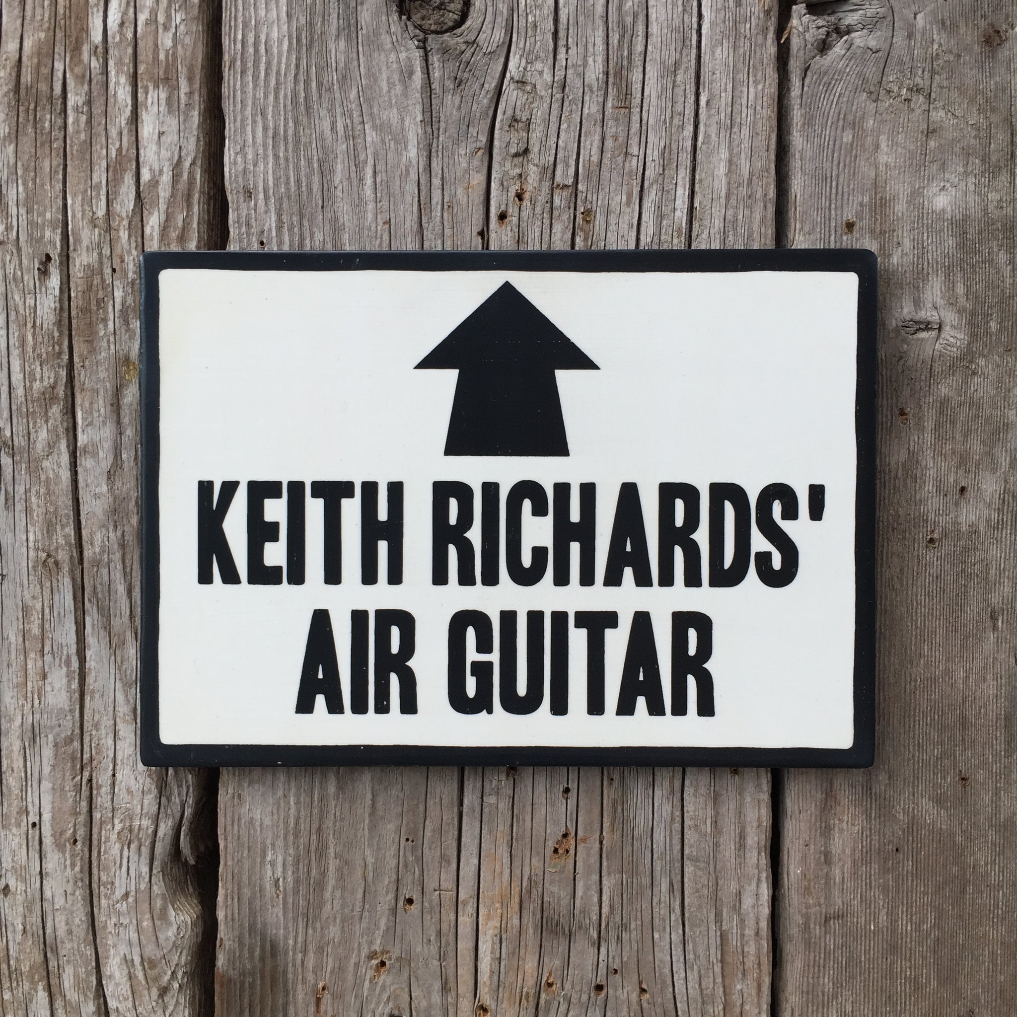 Handmade Keith Richards' Air Guitar Music Sign