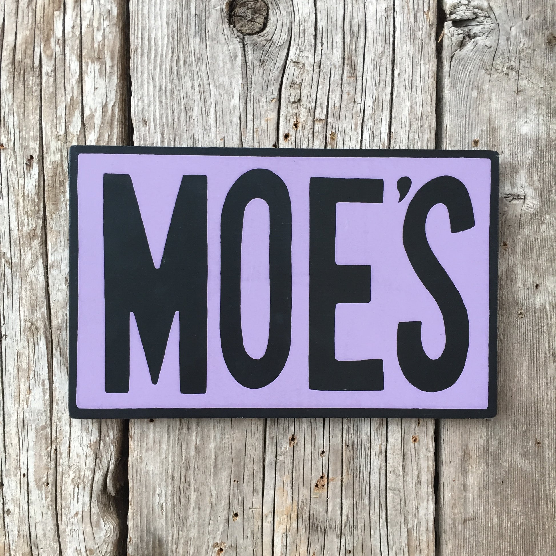 Handmade The Simpsons Moe's Tavern Sign