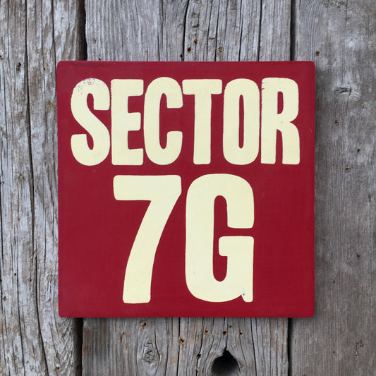 Handmade The Simpsons Sector 7G Sign