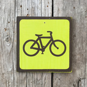 Handmade Vintage Park Bicycle Bike Outdoors Sport Icon Sign