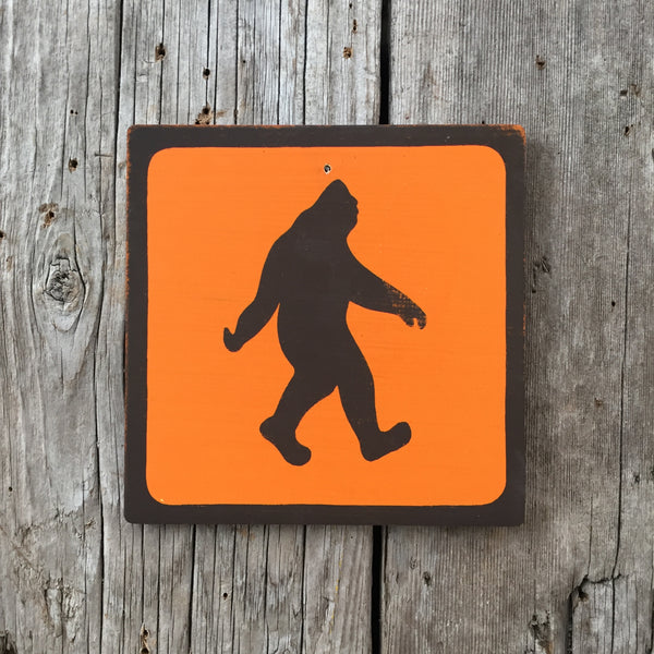 Handmade Vintage Park Bigfoot Sasquatch Outdoors Icon Sign