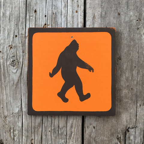 Handmade Vintage Park Bigfoot Sasquatch Outdoors Icon Sign