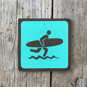 Handmade Vintage Park Surf Surfer Water Beach Outdoors Sport Icon Sign
