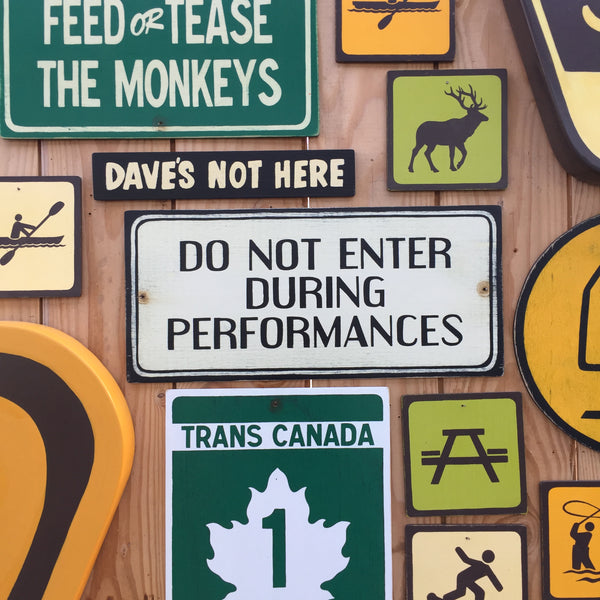 Do Not Enter During Performances Sign | Handmade Vintage | Theater Sign | Music | Playhouse | Concert Hall | Opera House Sign | Theatre Sign