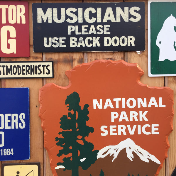 Musicians Please Use Back Door Sign | Handmade Vintage | Music | Guitarist | Drummer | Singer | Band | Musical | Performance | Rock | Jazz