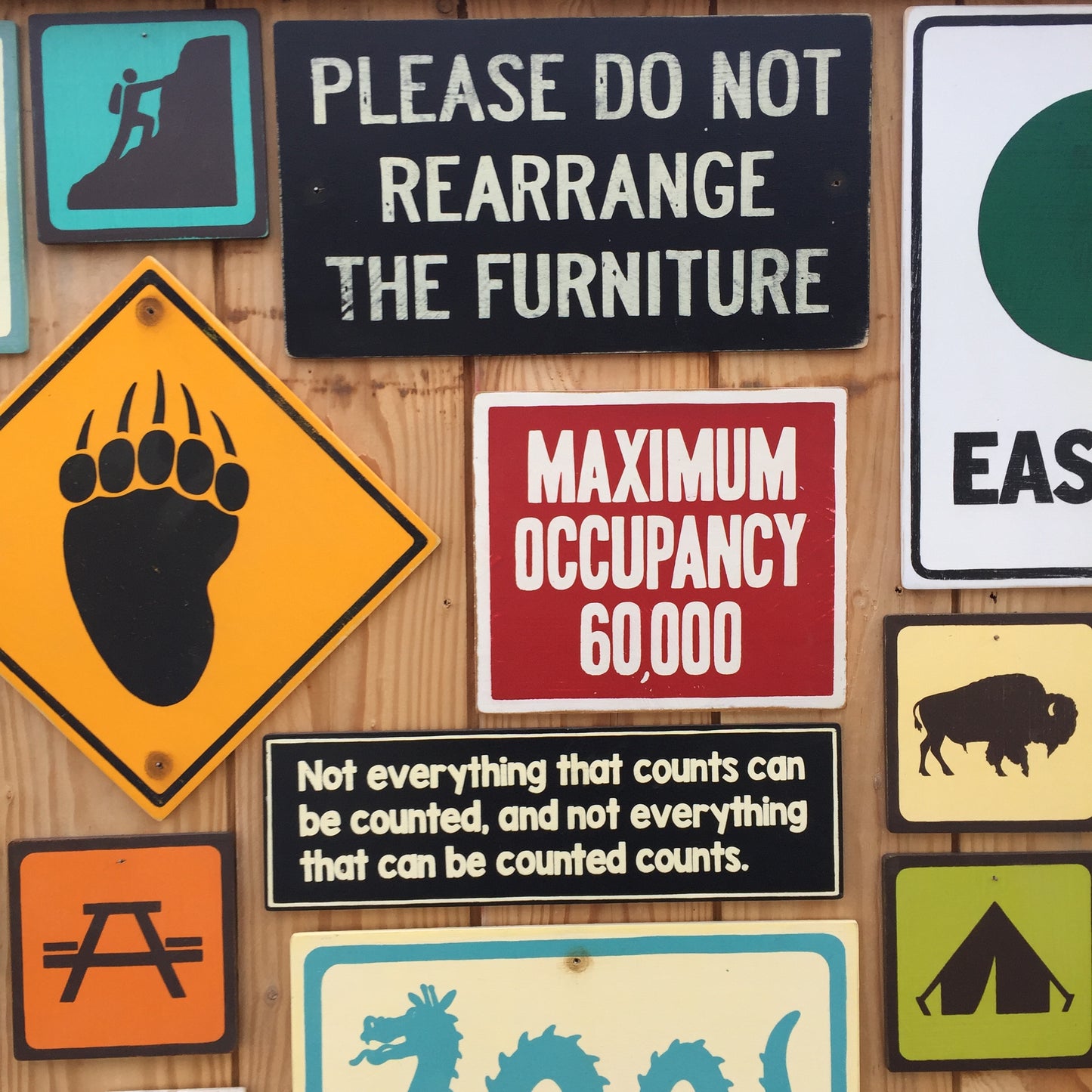 Please Do Not Rearrange The Furniture Sign | Handmade Vintage | Strange Motel Sign | Funny Sign | B&B Sign | Hotel | Quirky Sign (Copy)