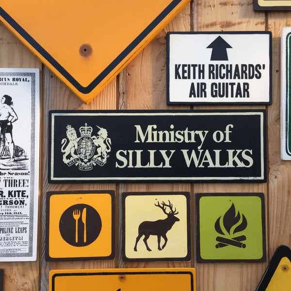Monty Python "Ministry Of Silly Walks" Sign | Handmade Pop Culture | British Comedy | Classic Television | TV | BBC  | Flying Circus