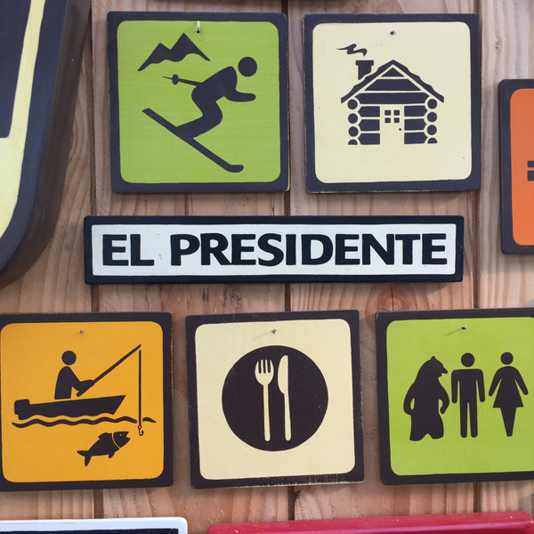 El Presidente Door Sign | Handmade Pop Culture | Desk Sign | Office Dictator Sign | Spanish President | Political Sign | Banana Republic