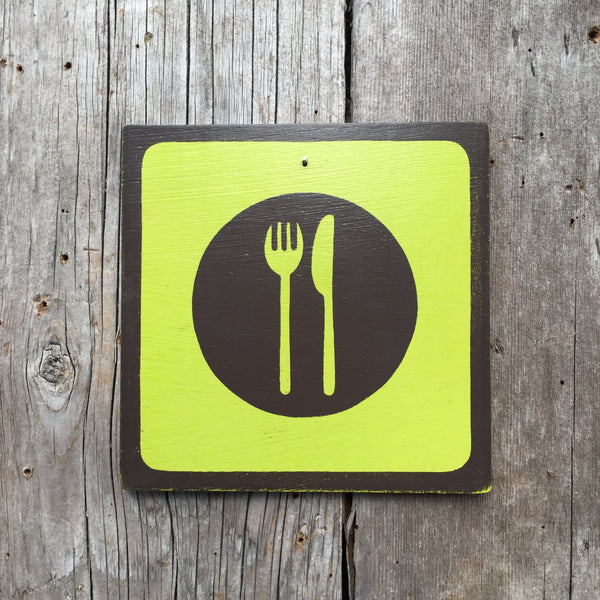 Park Icon Sign "Diner" | Handmade Vintage | Campground Sign | National Park | State Park | Provincial Park | Outdoors | Food | Kitchen Sign