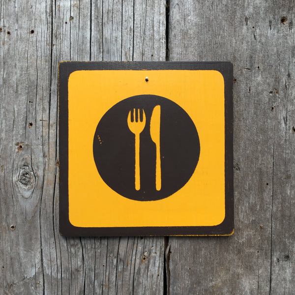 Park Icon Sign "Diner" | Handmade Vintage | Campground Sign | National Park | State Park | Provincial Park | Outdoors | Food | Kitchen Sign