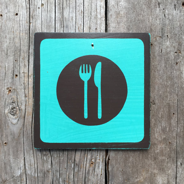 Park Icon Sign "Diner" | Handmade Vintage | Campground Sign | National Park | State Park | Provincial Park | Outdoors | Food | Kitchen Sign