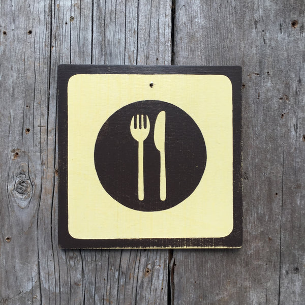 Park Icon Sign "Diner" | Handmade Vintage | Campground Sign | National Park | State Park | Provincial Park | Outdoors | Food | Kitchen Sign