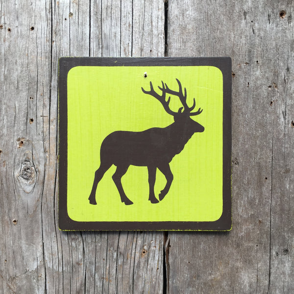 Park Wildlife Icon Sign "Mountain Goat" | Handmade Vintage | Campground Sign | National Park | State Park | Provincial Park | Outdoors