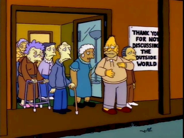 Simpsons thank you sign